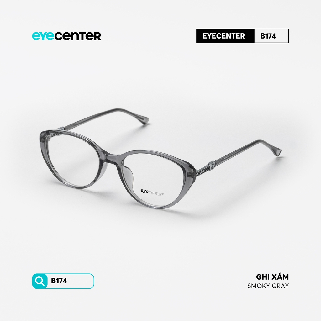 [B174] Gọng kính cận mắt mèo nữ chất liệu nhựa phối kim loại chống gỉ by Eye Center Vietnam