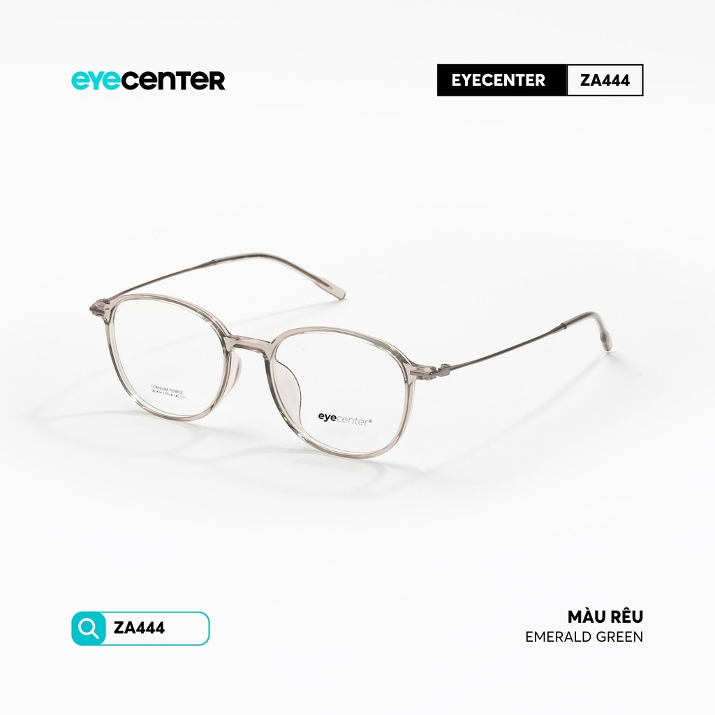 [ZA444] Gọng kính cận nữ chất liệu nhựa phối Titanium siêu nhẹ chống gỉ by Eye Center Vietnam