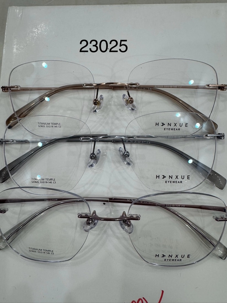 [VA463] Gọng kính cận khoan nam nữ chất liệu Titanium siêu nhẹ chống gãy by Eye Center Vietnam