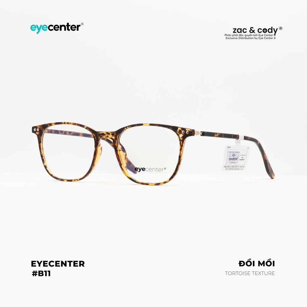 [B11] Gọng kính cận nam nữ chính hãng ZAC & CODY lõi thép chống gãy original.11 ZC TR8876 by Eye Center Vietnam