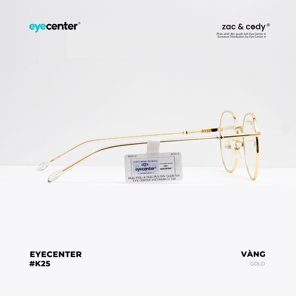 [K25] [2984 = 5280] Gọng kính cận nữ chính hãng EYECENTER kim loại chống gỉ nhiều màu K25 EK 2984 = 5280  by Eye Center Vietnam