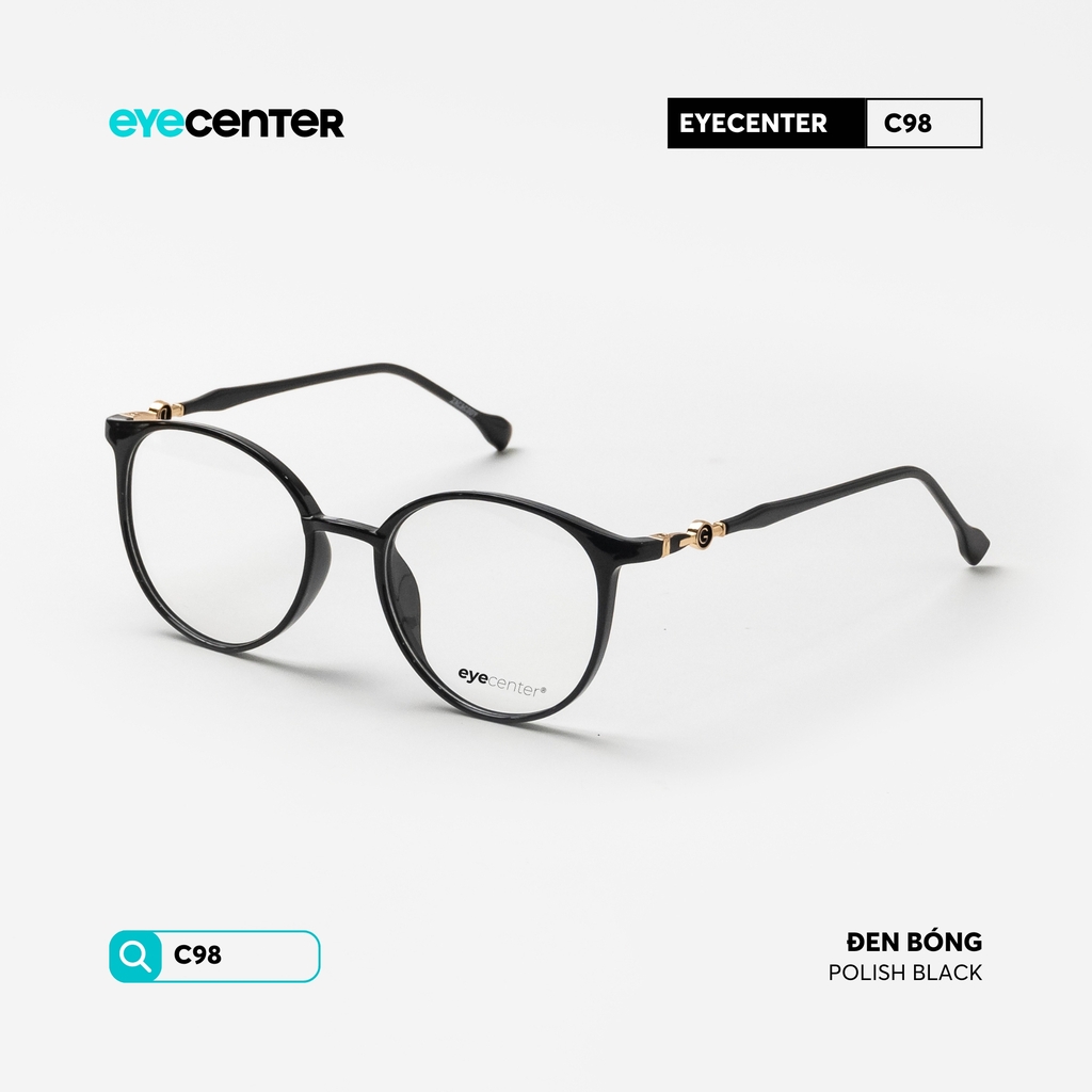 [C98] Gọng kính cận kim loại nam nữ EYECENTER lõi thép chống gãy by Eye Center Vietnam
