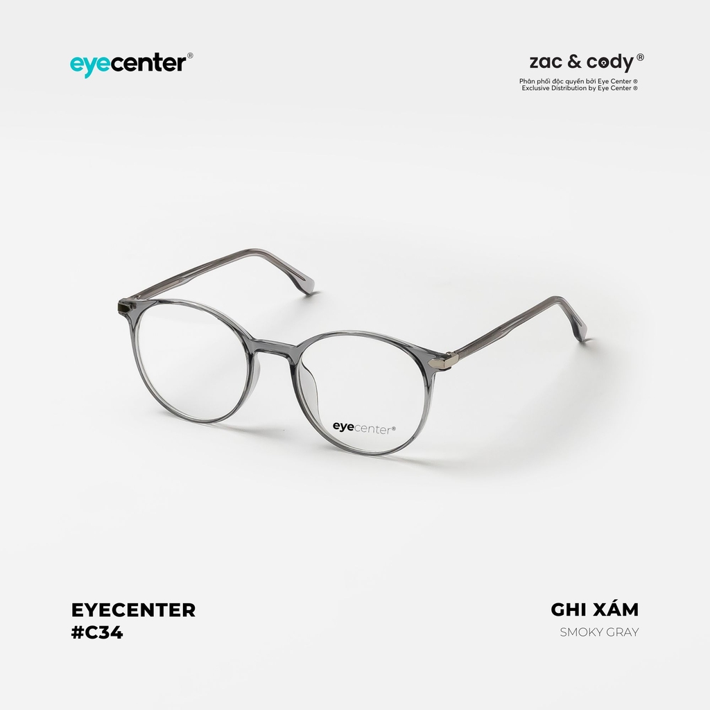 [C34] Gọng kính cận nữ chính hãng EYECENTER lõi thép chống gãy 8304 by Eye Center Vietnam