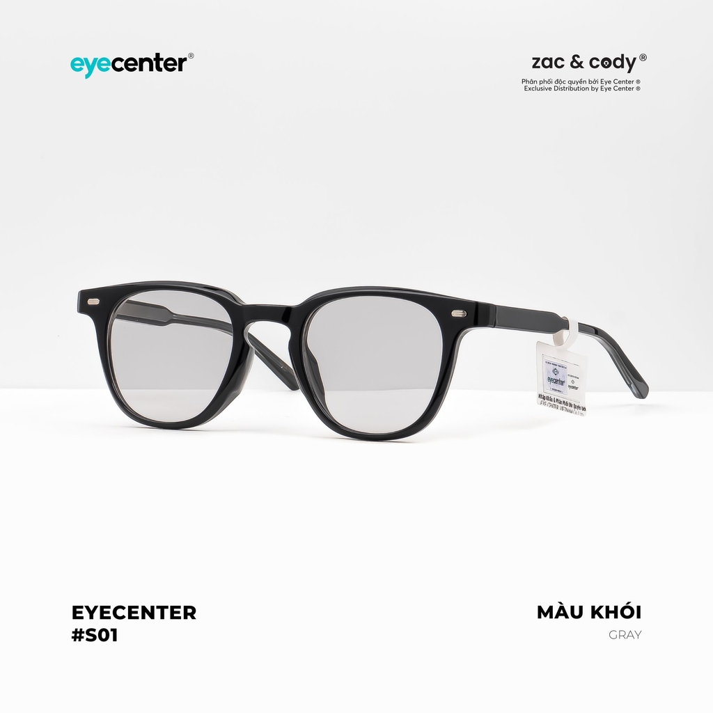 [S01] Kính mát Crystal UV chính hãng Zac & Cody S01 ZC TR3105 - 749