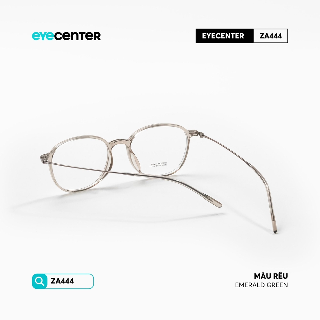 [ZA444] Gọng kính cận nữ chất liệu nhựa phối Titanium siêu nhẹ chống gỉ by Eye Center Vietnam