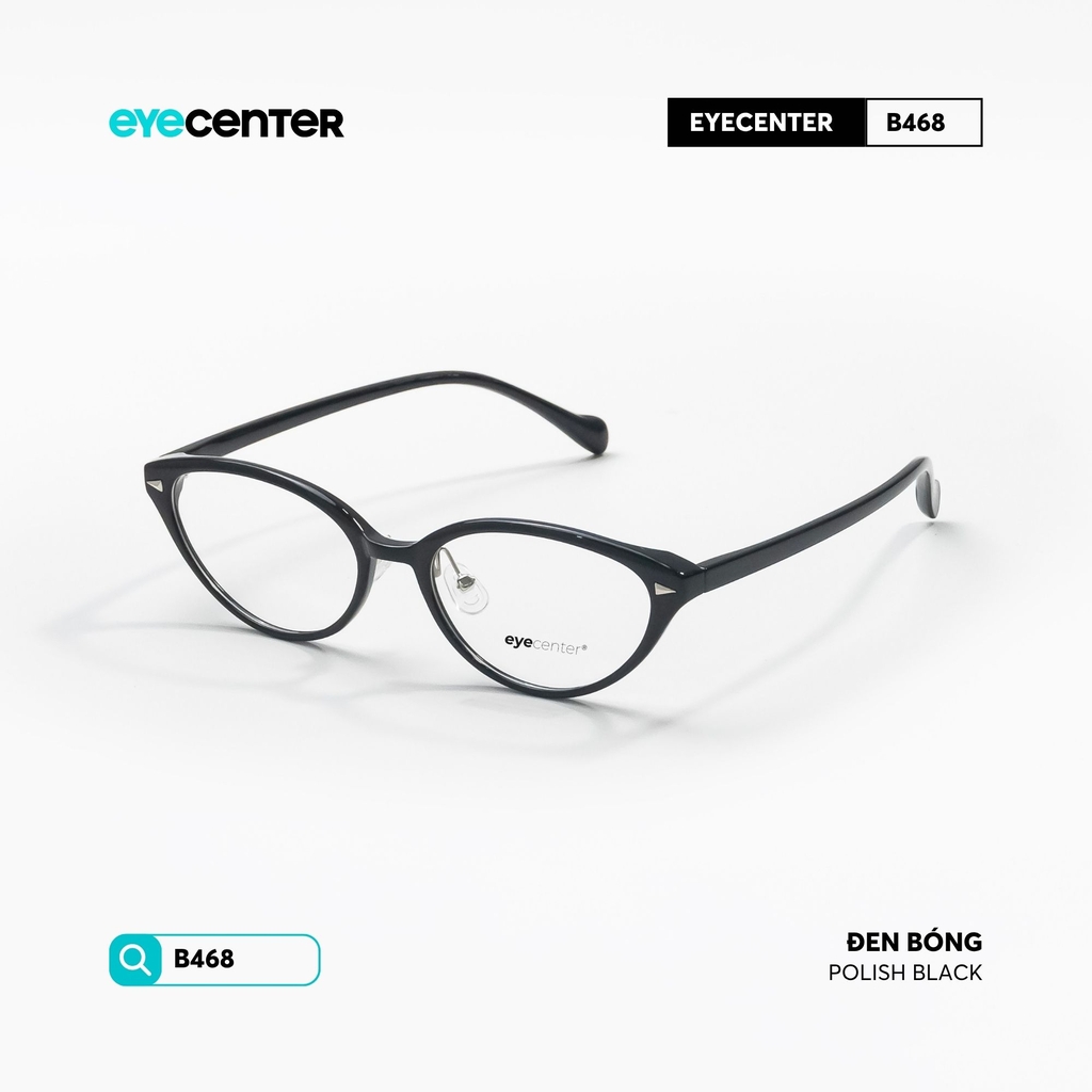 [B468] Gọng kính cận mắt mèo nữ chất liệu nhựa siêu nhẹ nhiều màu by Eye Center Vietnam