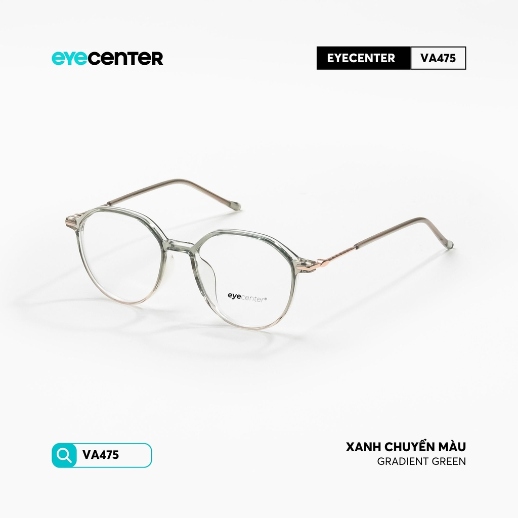 [VA475] Gọng kính cận nam nữ chất liệu nhựa phối kim loại chống gỉ by Eye Center Vietnam