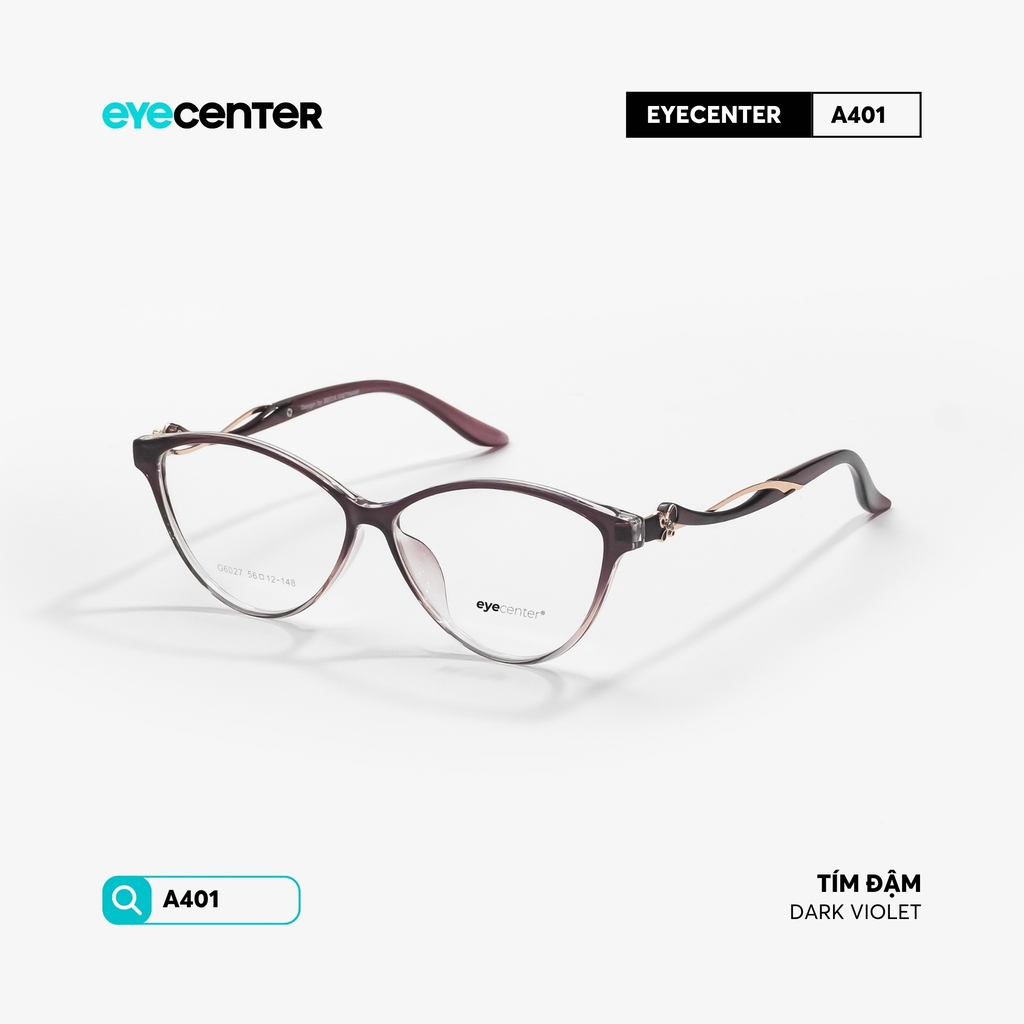 [VA401] Gọng kính cận nữ dáng mắt mèo chất liệu nhựa siêu nhẹ by Eye Center Vietnam