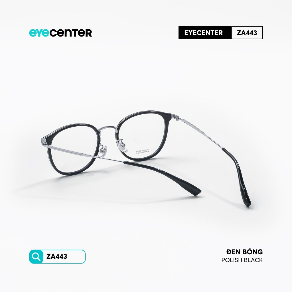 [ZA443] Gọng kính cận nữ chất liệu nhựa phối Titanium chống gỉ siêu nhẹ by Eye Center Vietnam