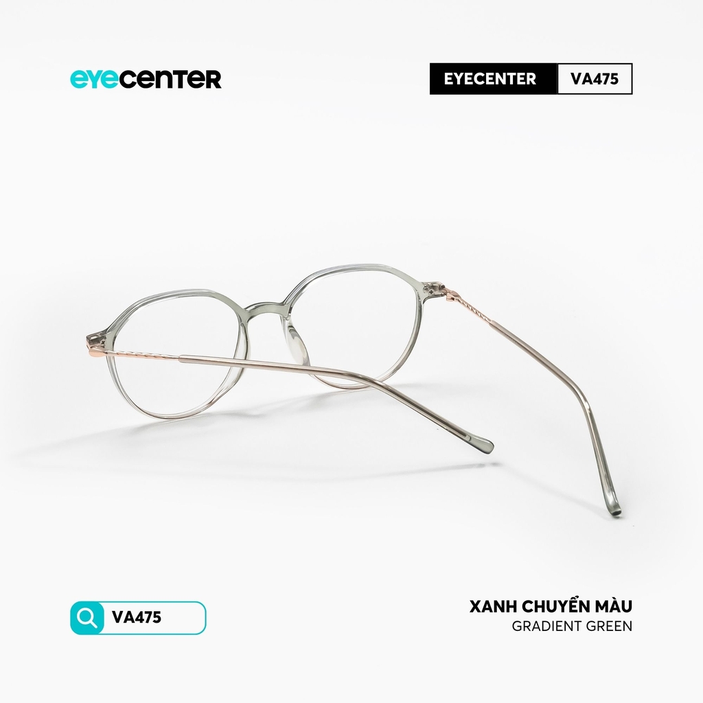 [VA475] Gọng kính cận nam nữ chất liệu nhựa phối kim loại chống gỉ by Eye Center Vietnam