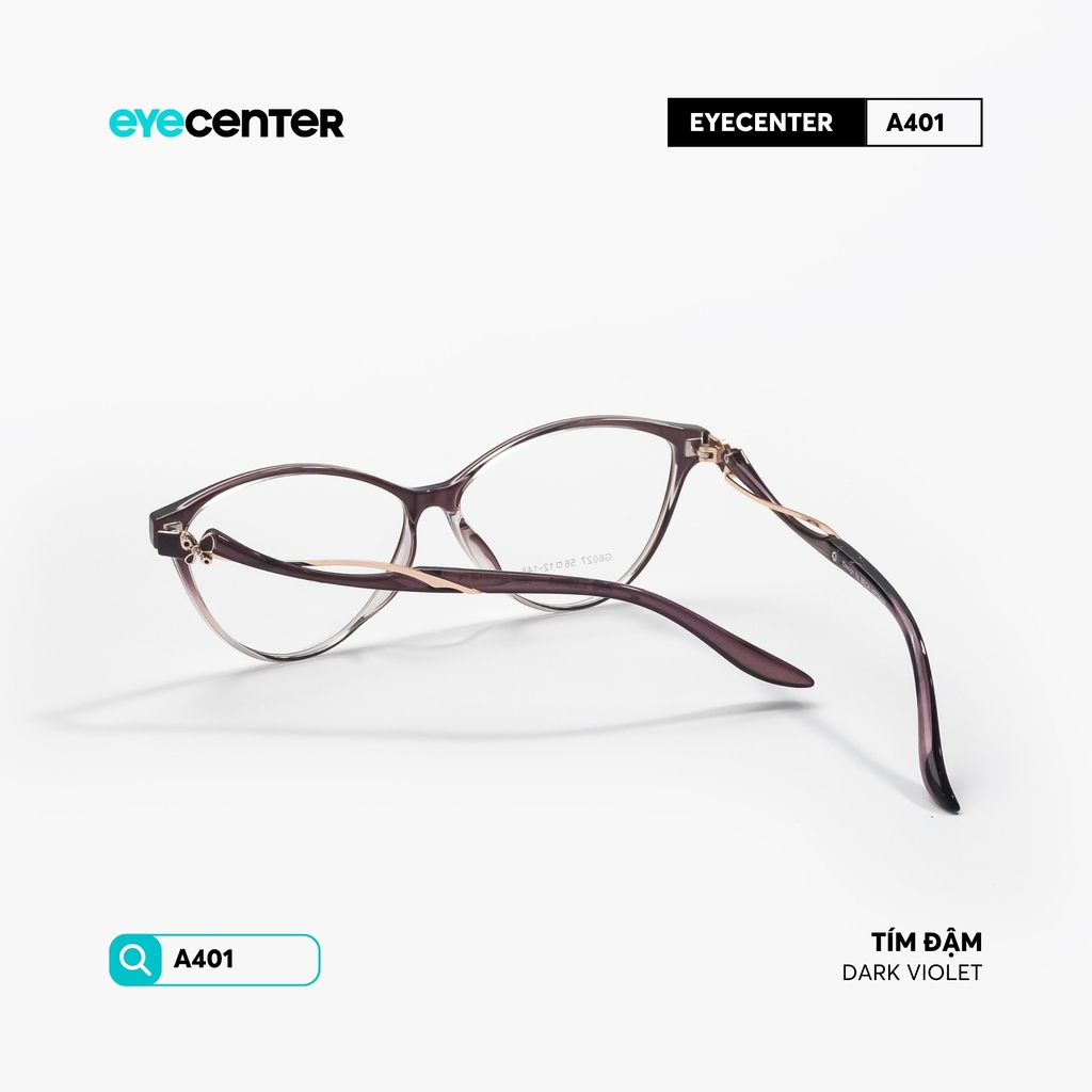 [VA401] Gọng kính cận nữ dáng mắt mèo chất liệu nhựa siêu nhẹ by Eye Center Vietnam