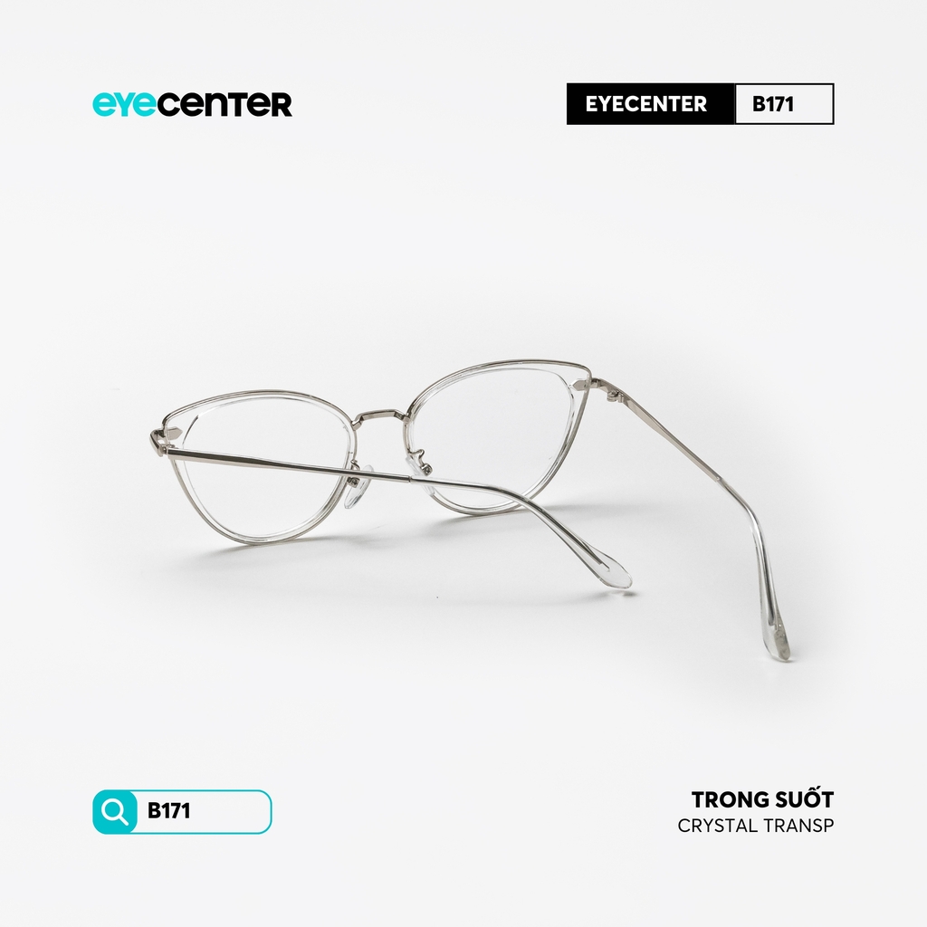 [B171] Gọng kính cận mắt mèo nữ chất liệu nhựa phối kim loại chống gỉ by Eye Center Vietnam