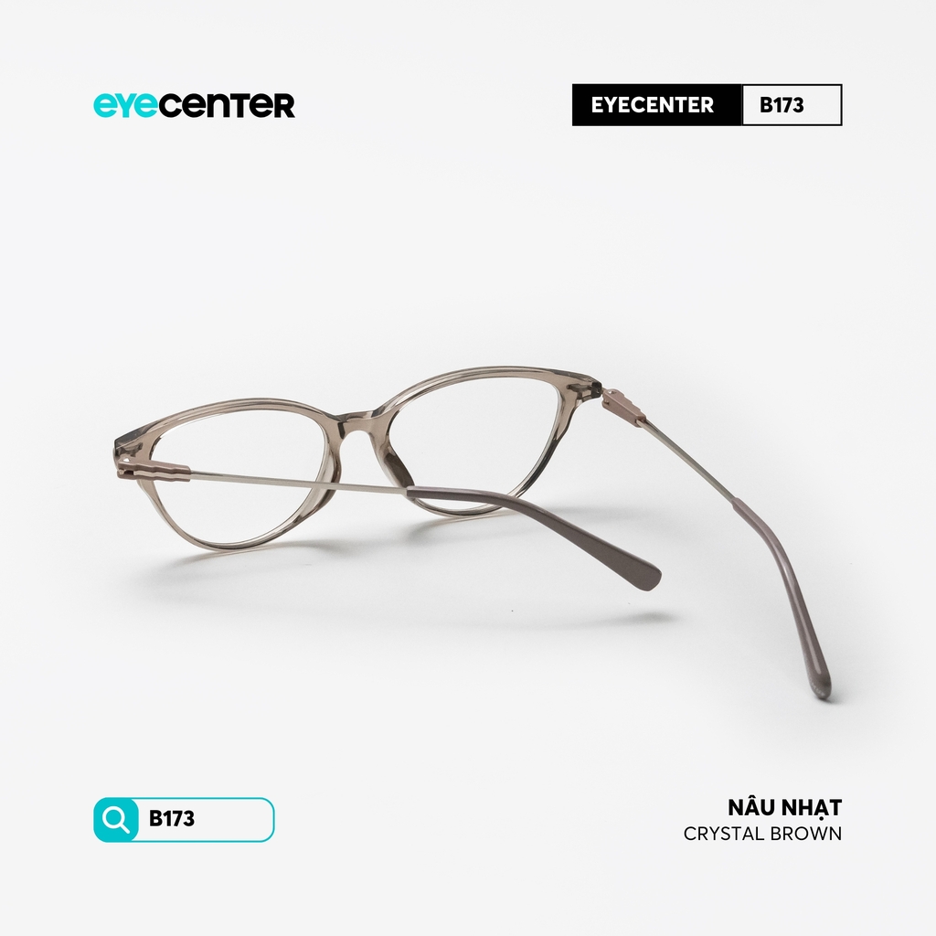 [B173] Gọng kính cận mắt mèo nữ chất liệu nhựa phối kim loại by Eye Center Vietnam
