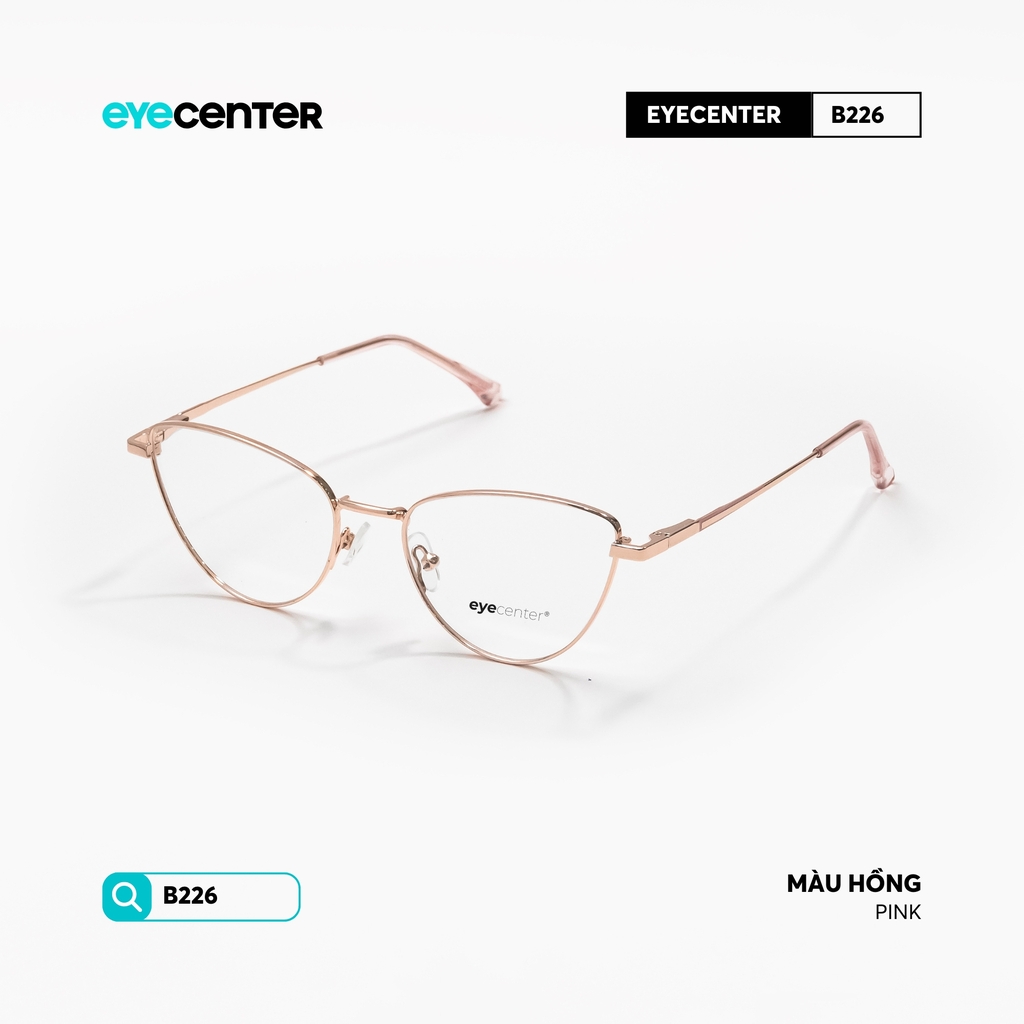 [B226] Gọng kính cận mắt mèo nữ chất liệu kim loại chống gỉ by Eye Center Vietnam