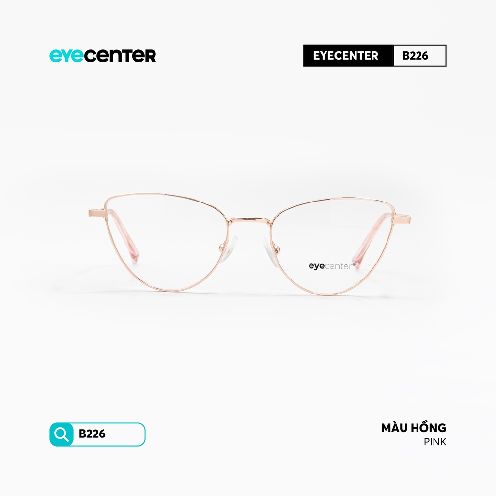 [B226] Gọng kính cận mắt mèo nữ chất liệu kim loại chống gỉ by Eye Center Vietnam