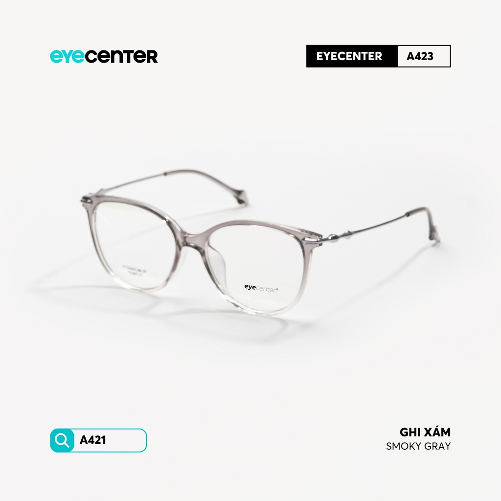 [VA423] Gọng kính cận mắt mèo nữ chất liệu nhựa phối kim loại chống gỉ by Eye Center Vietnam