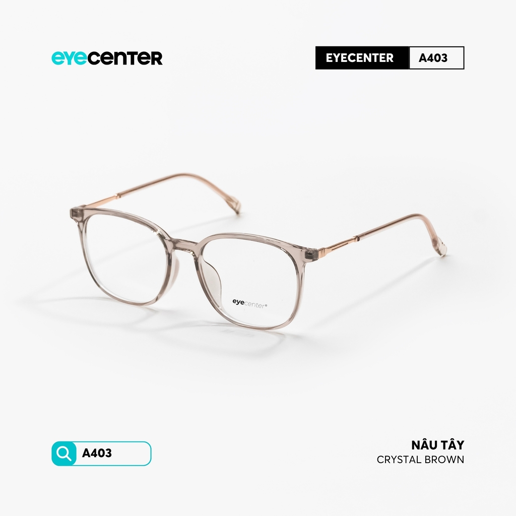 [VA403] Gọng kính cận nam nữ chất liệu nhựa phối kim loại chống gỉ by Eye Center Vietnam