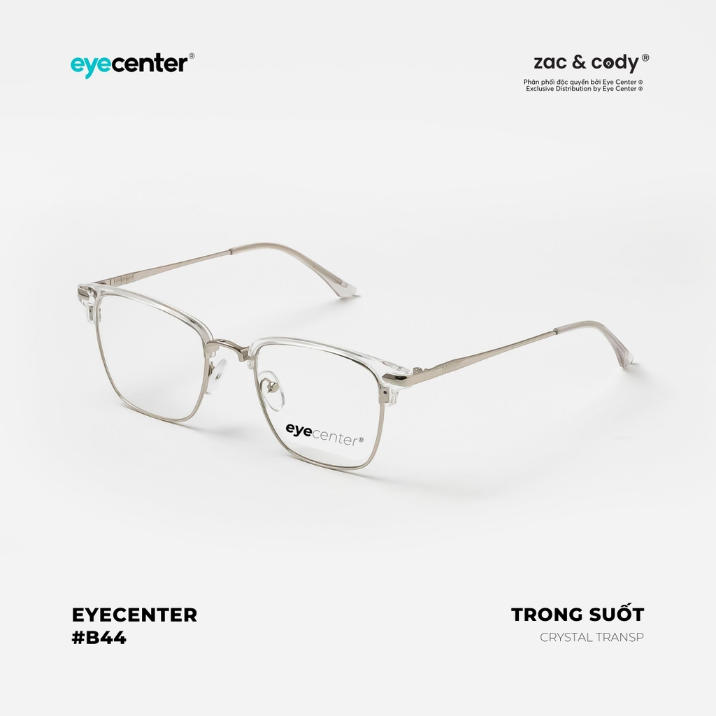 [B44][9314-8862-9009] Gọng kính chính hãng ZAC & CODY nhựa phối kim loại ZC 9314 by Eye Center Vietnam