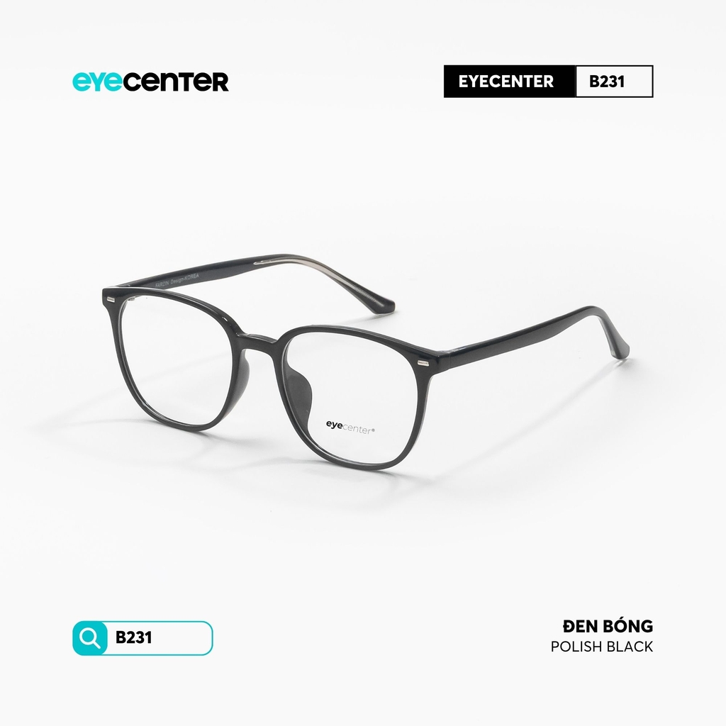 Gọng kính cận nhựa nam nữ nhựa dẻo siêu nhẹ nhiều màu by Eye Center Vietnam