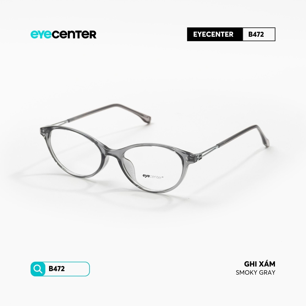 [B472] Gọng kính cận mắt mèo nữ chất liệu nhựa phối kim loại chống gỉ by Eye Center Vietnam