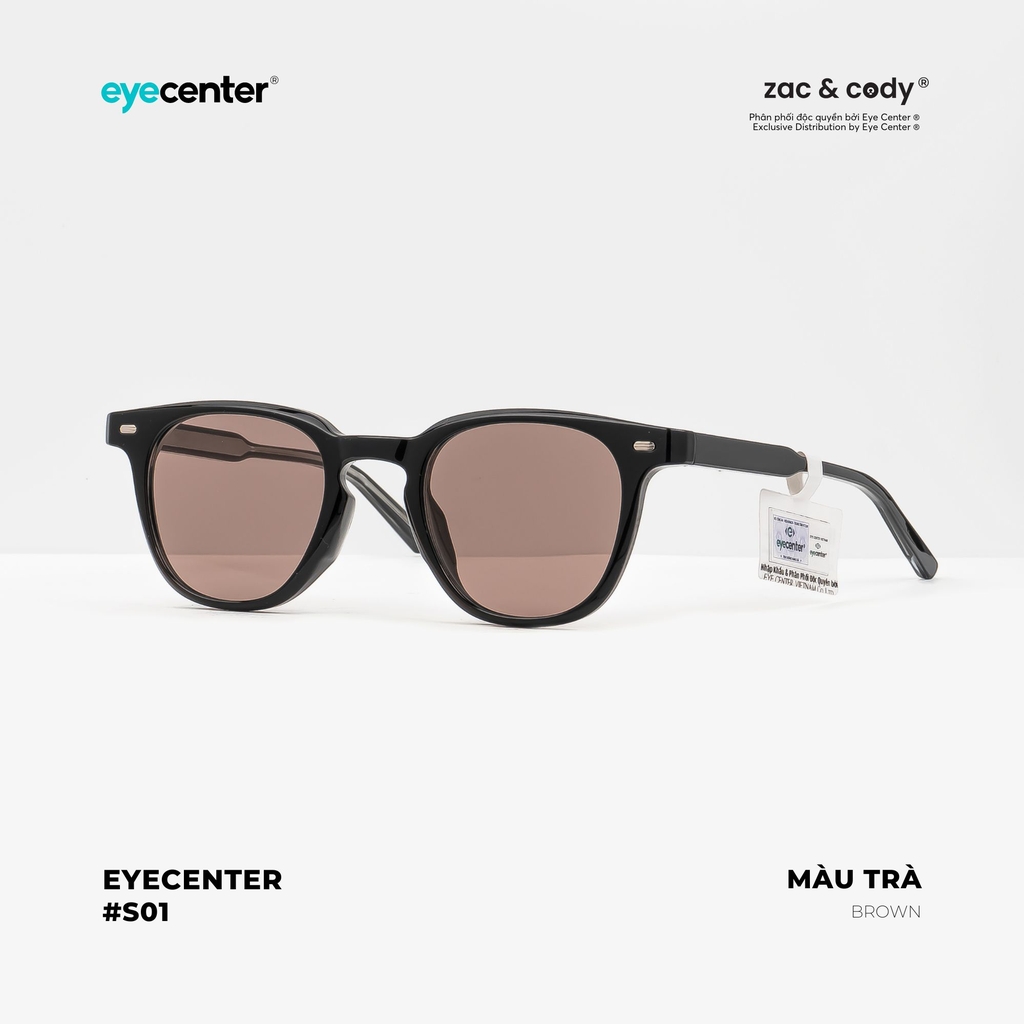 [S01] Kính mát Crystal UV chính hãng Zac & Cody S01 ZC TR3105 - 749