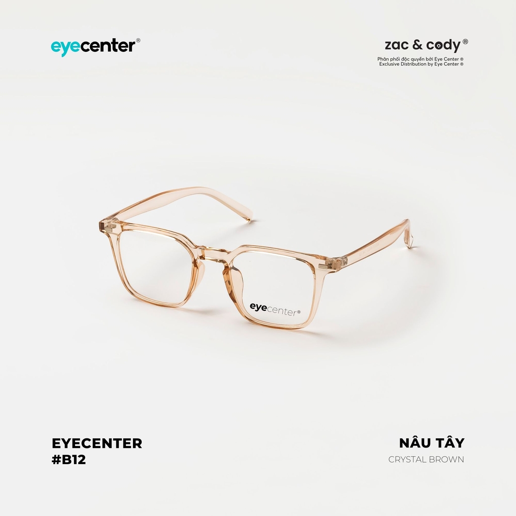 [B12] Gọng kính cận nam nữ chính hãng ZAC & CODY nhựa dẻo chống gãy cao cấp original.12 ZC 280278 by Eye Center Vietnam