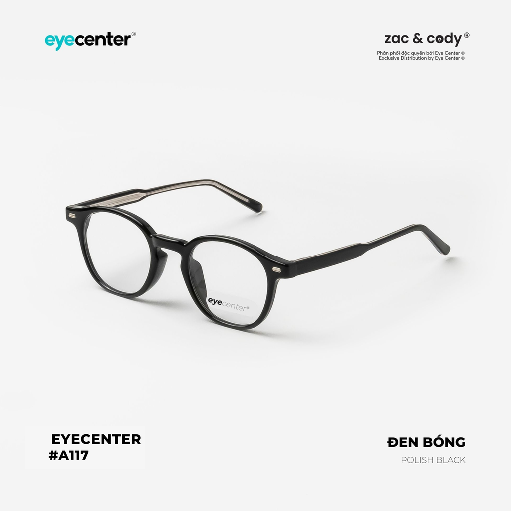 [A117] Gọng kính cận chính hãng ZAC & CODY lõi thép chống gãy 2236 by Eye Center Vietnam