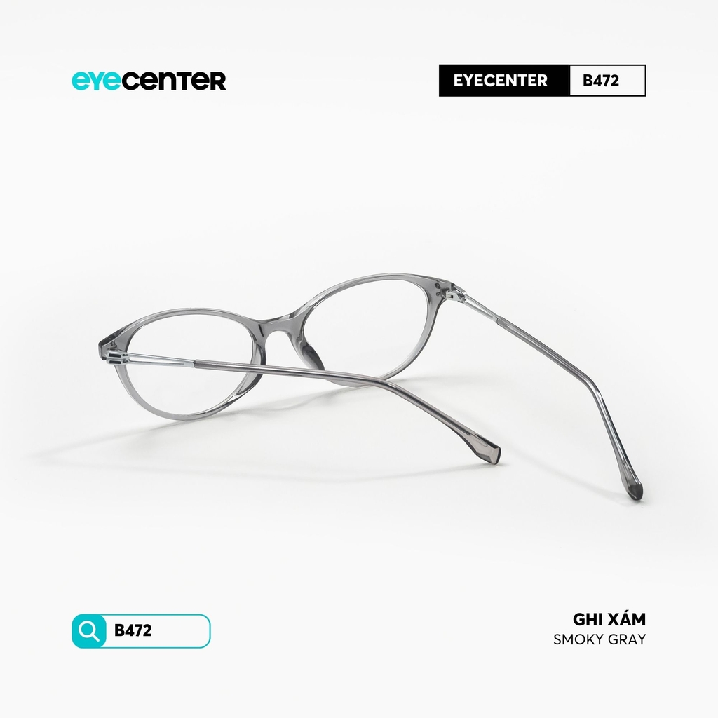 [B472] Gọng kính cận mắt mèo nữ chất liệu nhựa phối kim loại chống gỉ by Eye Center Vietnam