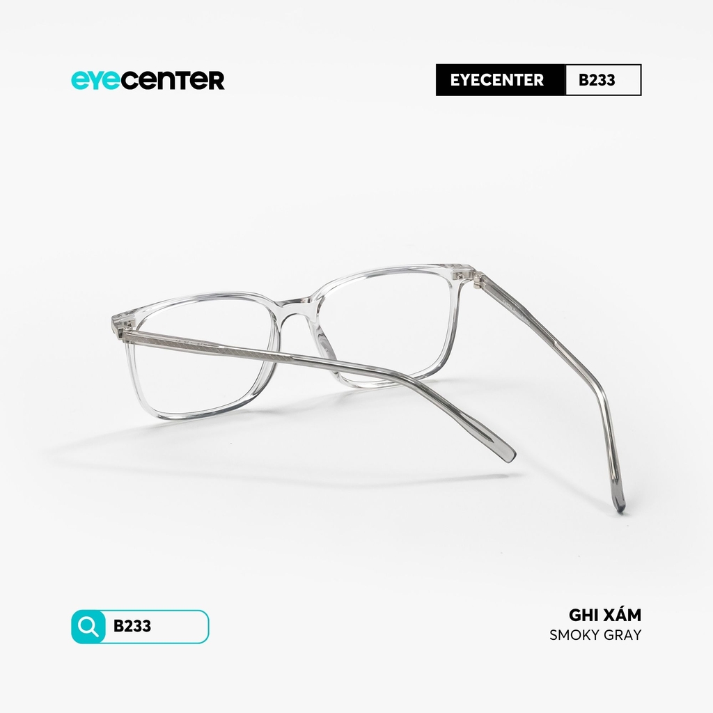 [VB233] Gọng kính cận nhựa nam nữ chất liệ nhựa lõi thép chống gãy by Eye Center Vietnam