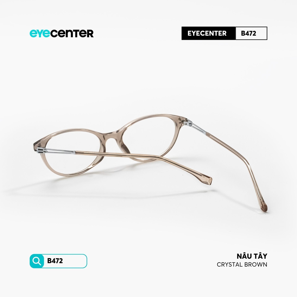 [B472] Gọng kính cận mắt mèo nữ chất liệu nhựa phối kim loại chống gỉ by Eye Center Vietnam
