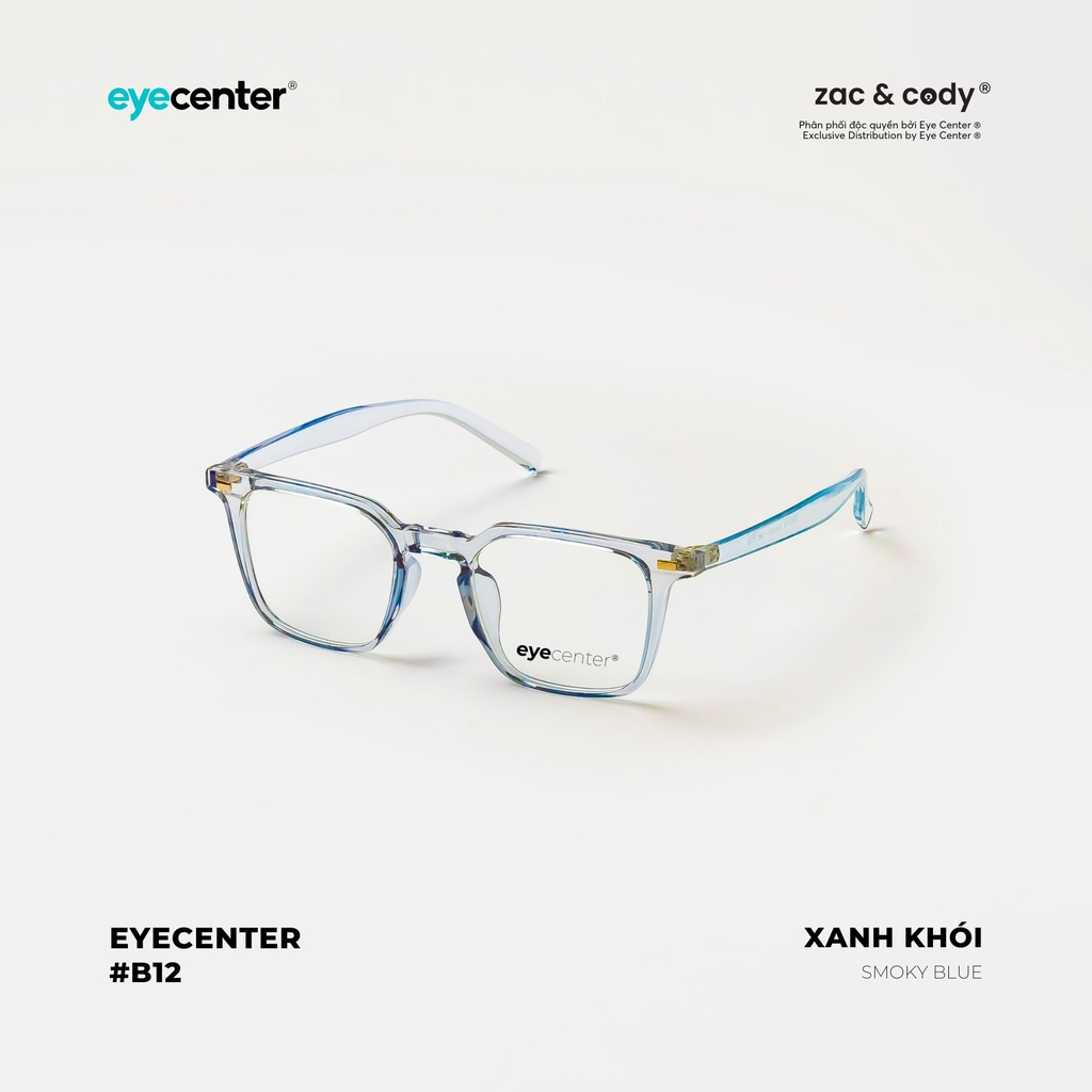 [B12] Gọng kính cận nam nữ chính hãng ZAC & CODY nhựa dẻo chống gãy cao cấp original.12 ZC 280278 by Eye Center Vietnam