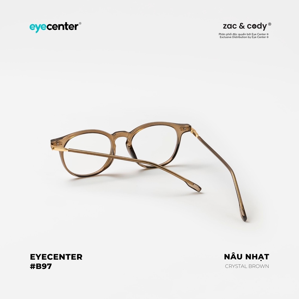 [B97] Gọng kính cận nam nữ chính hãng EYECENTER nhựa phối kim loại nhiều màu EB 83087