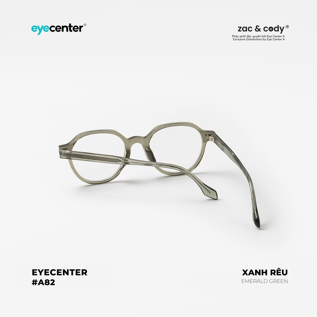 [A82] Gọng kính cận chính hãng ZAC & CODY lõi thép chống gãy 72021 by Eye Center Vietnam