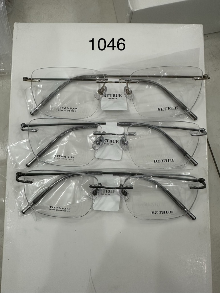 [ZA441] Gọng kính cận nam nữ không viền TITANIUM siêu nhẹ chống gỉ by Eye Center Vietnam
