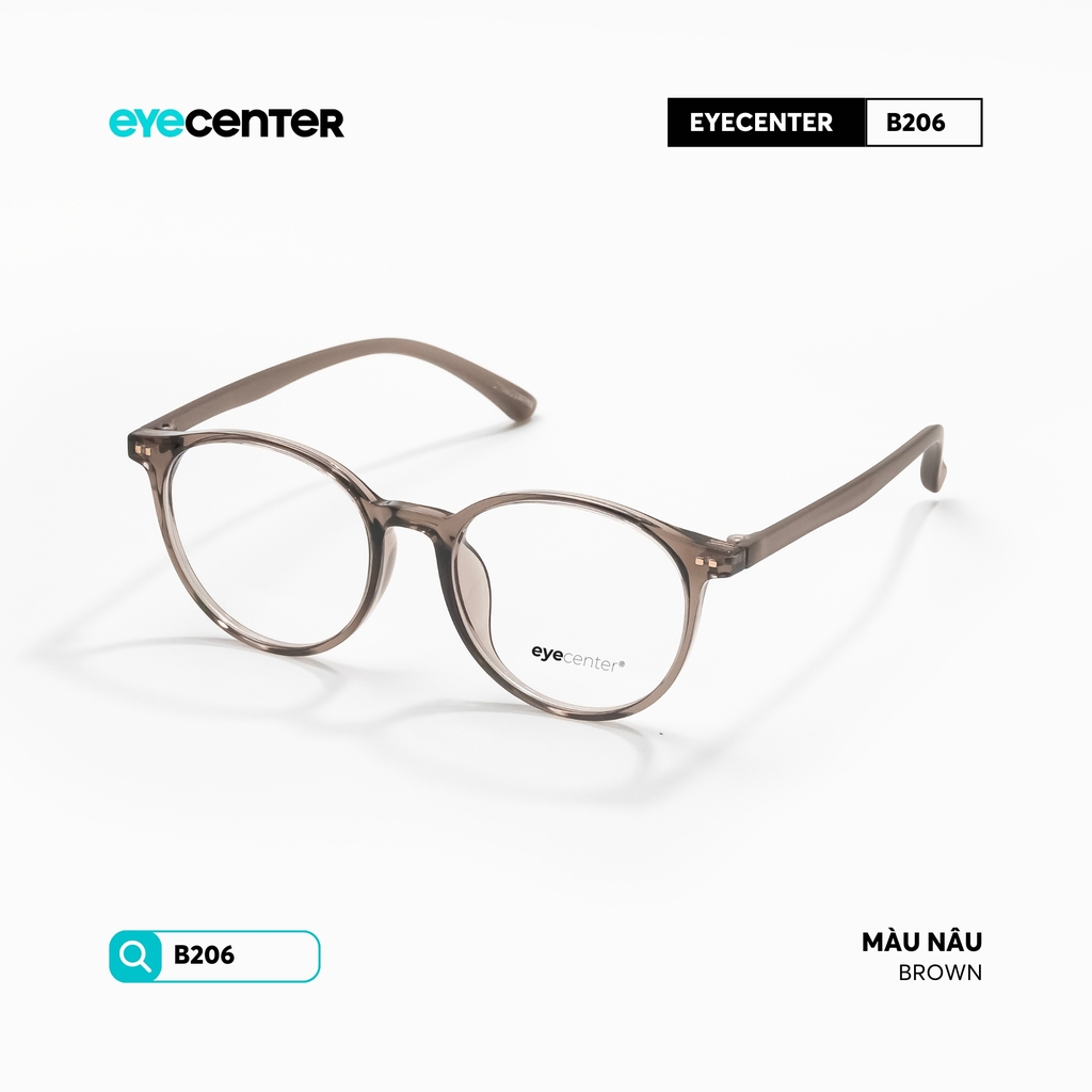 [B206] Gọng kính cận nam nữ chất liệu nhựa siêu nhẹ nhiều màu by Eye Center Vietnam
