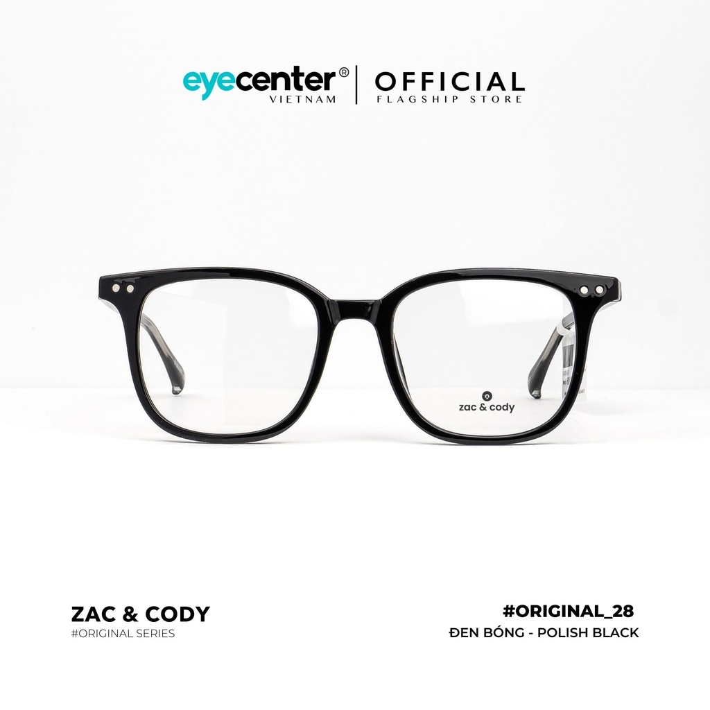 [B28][17133-7112-2938]Gọng kính cận nam nữ  chính hãng ZAC & CODY lõi thép chống gãy original.28 ZC TR17133 by Eye Center Vietnam