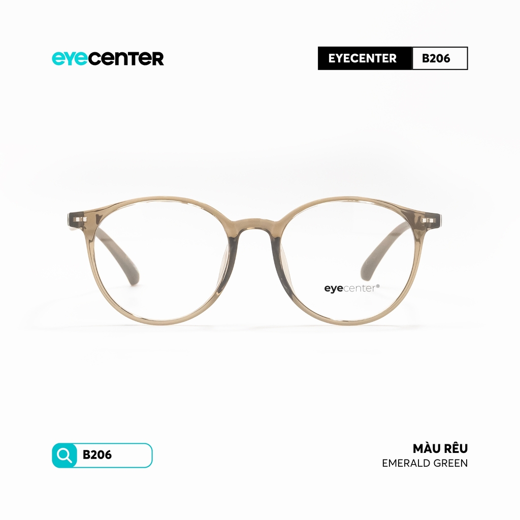 [B206] Gọng kính cận nam nữ chất liệu nhựa siêu nhẹ nhiều màu by Eye Center Vietnam