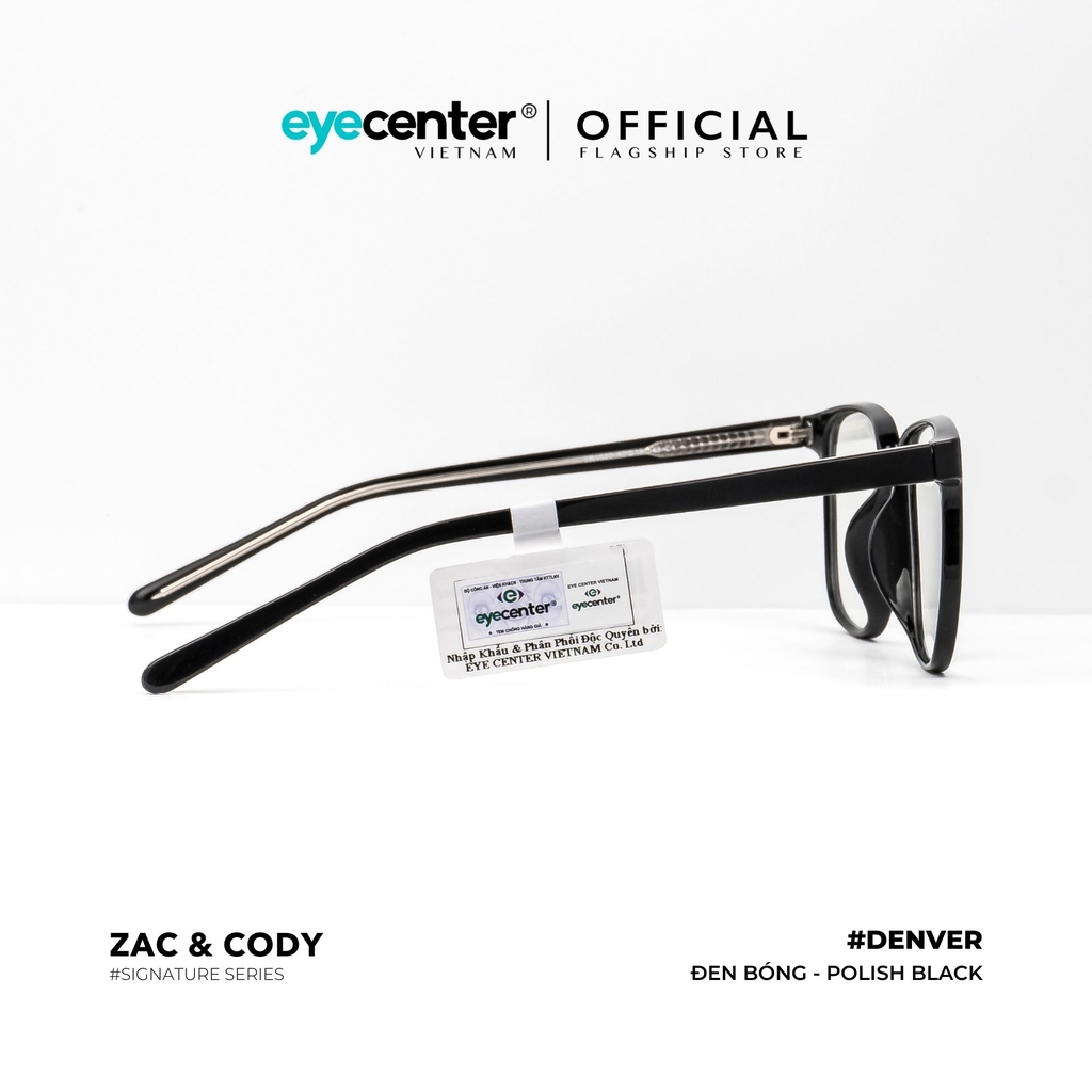 [A31] Gọng kính cận nam nữ chính hãng ZAC & CODY Denver lõi thép chống gãy  ZC TR1922 A31 by Eye Center Vietnam