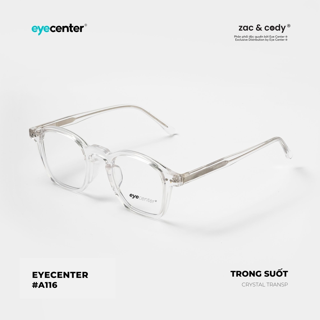 [A116]  Gọng kính cận nữ chính hãng ZAC & CODY 63019 by Eye Center Vietnam