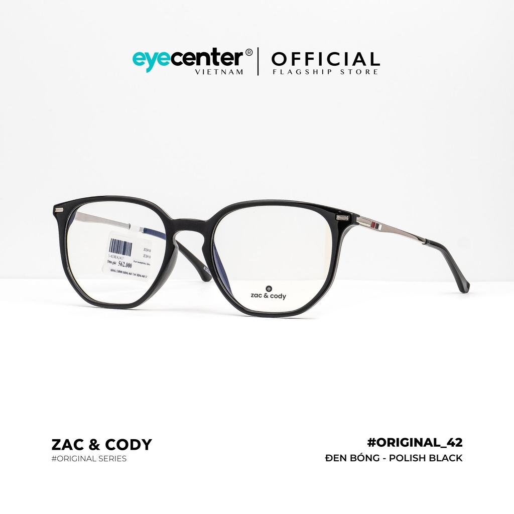 [B42] Gọng kính cận nam nữ  chính hãng ZAC & CODY kim loại chống gỉ  original.42  ZC ST6910 by Eye Center Vietnam
