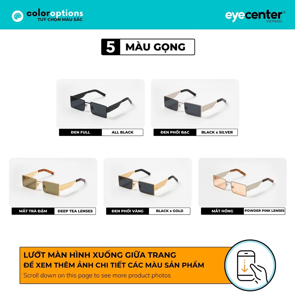 [S24]  Kính mát Crystal UV chính hãng ZAC & CODY nhiều màu 5140 by Eye Center Vietnam