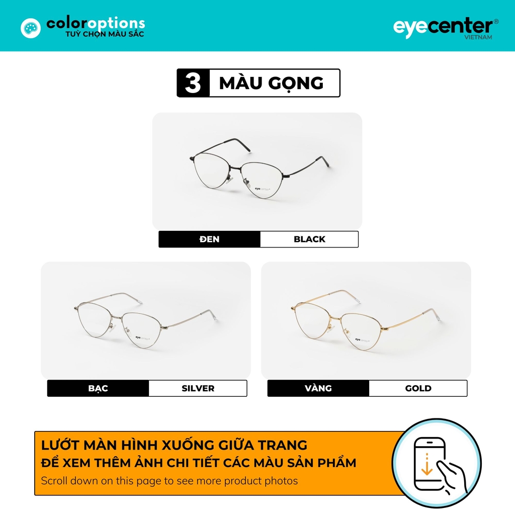 [B66] Gọng kính cận chính hãng ZAC & CODY kim loại chống gỉ 5188 by Eye Center Vietnam