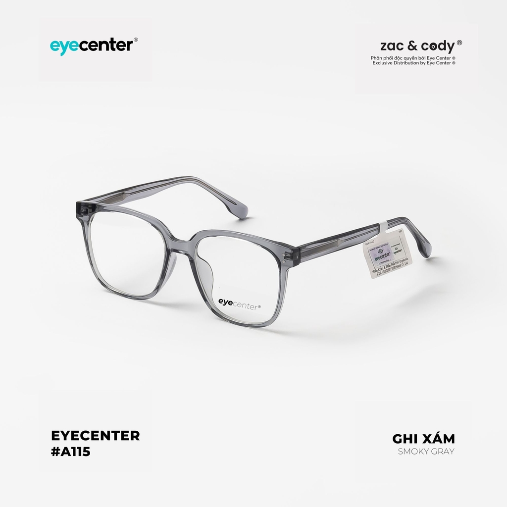 [A115]  Gọng kính cận nam nữ chính hãng ZAC & CODY 9119 by Eye Center Vietnam