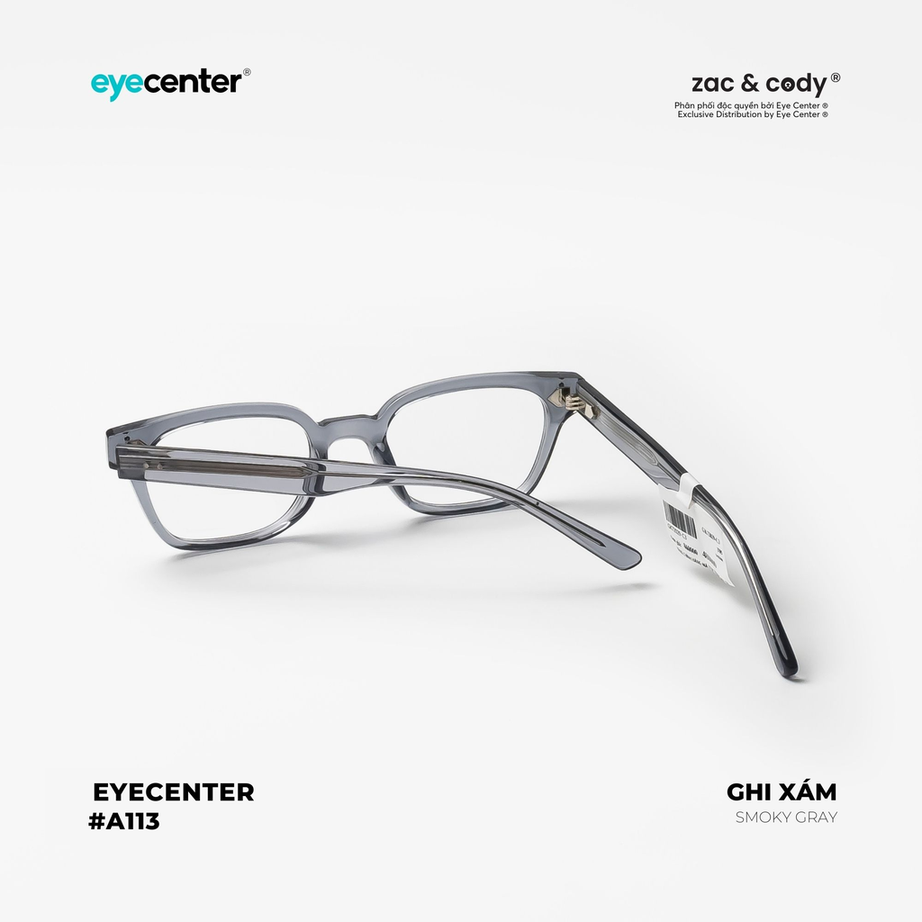 [A113]  Gọng kính cận nam nữ chính hãng ZAC & CODY 72029 by Eye Center Vietnam
