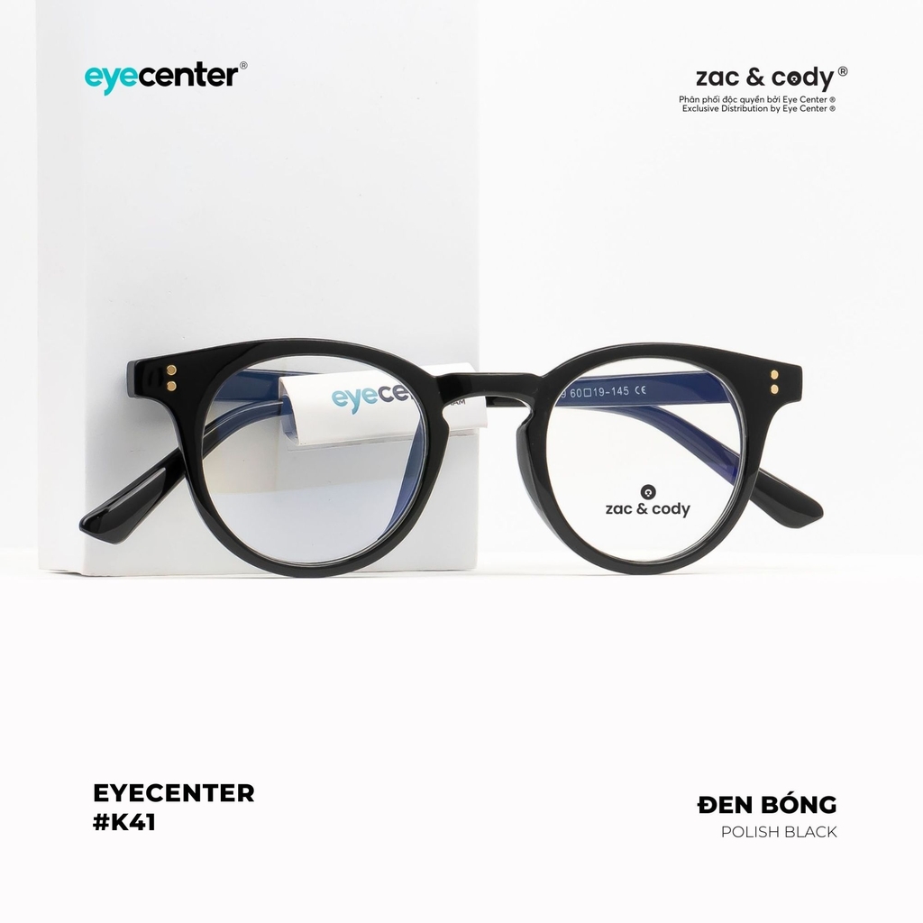 [K41] [8010 = 2129] Gọng kính cận nam nữ  chính hãng EYECENTER gọng nhựa chống gãy  K8010 by Eye Center Vietnam