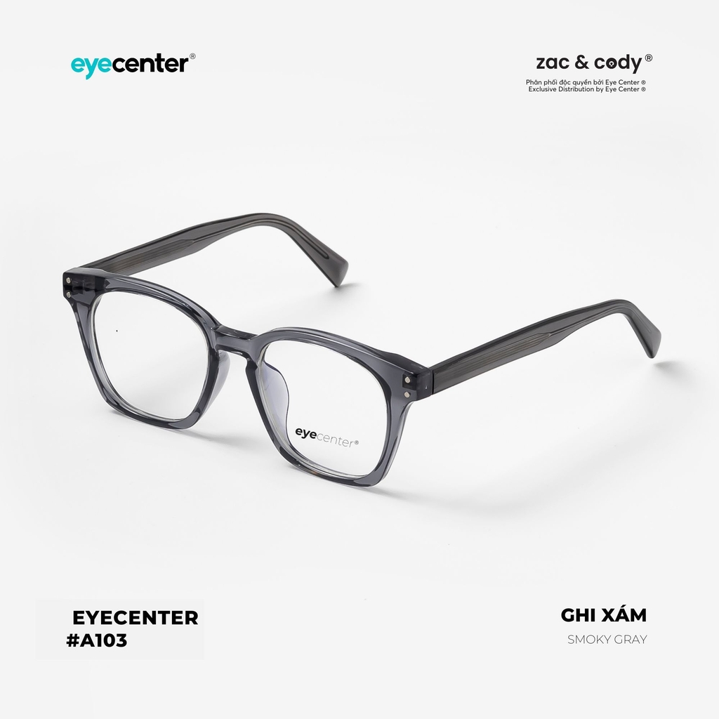 [A103]  Gọng kính cận nam nữ chính hãng ZAC & CODY K 9210 by Eye Center Vietnam