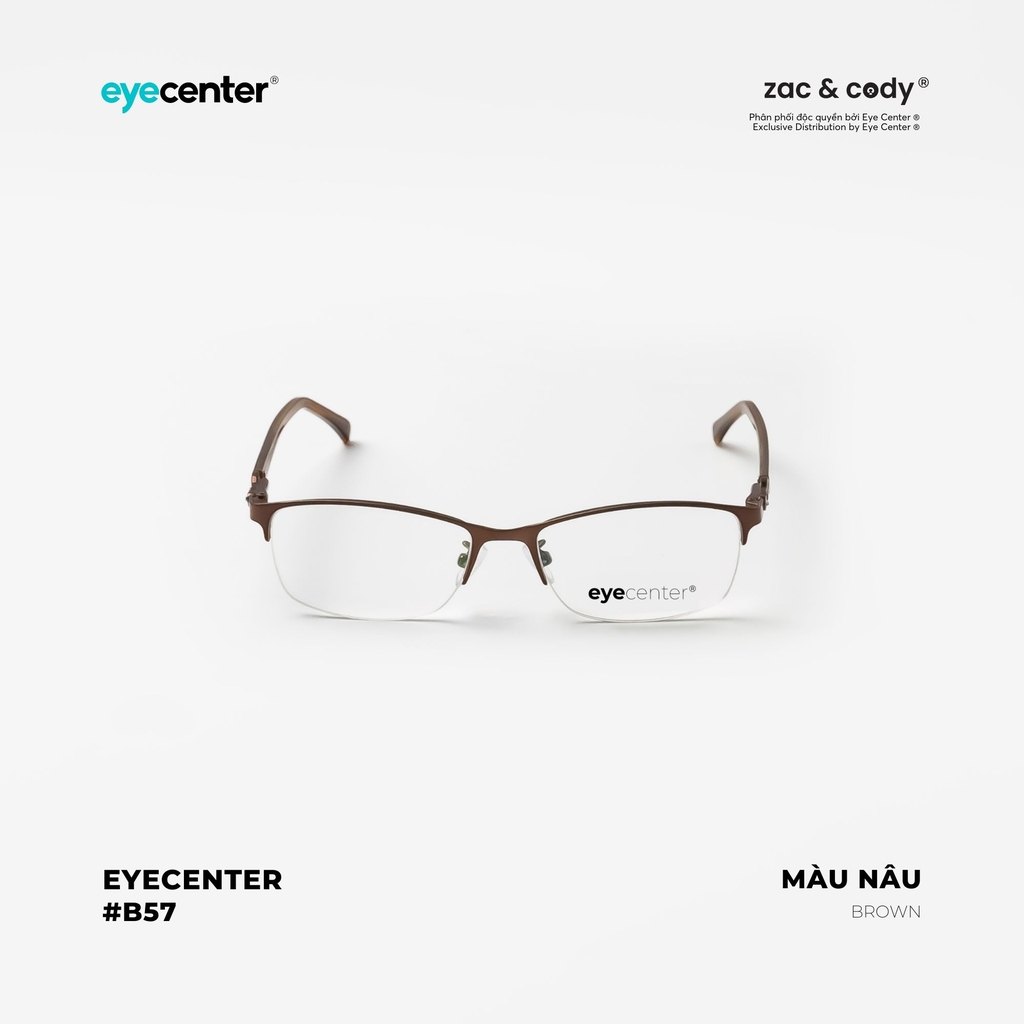 [B57] Gọng kính cận nữ chính hãng EYECENTER kim loại chống gỉ nhiều màu EB 3322 by Eye Center Vietnam