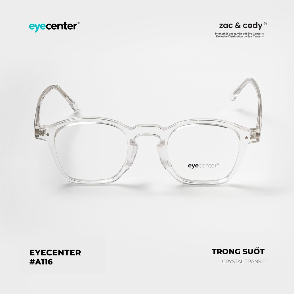 [A116]  Gọng kính cận nữ chính hãng ZAC & CODY 63019 by Eye Center Vietnam