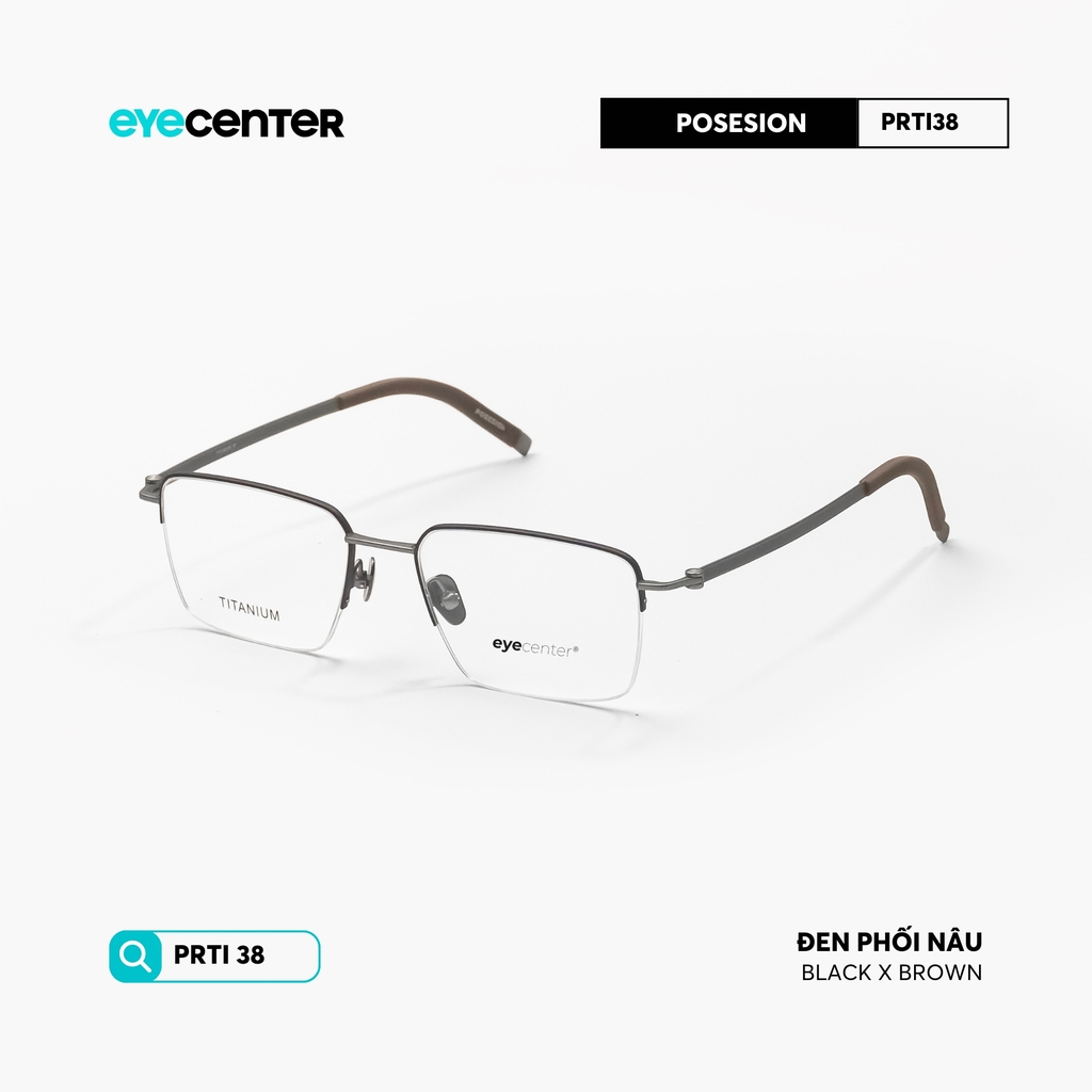 [PRTI 38] Gọng kính cận nam nữ TITANIUM siêu nhẹ chống gỉ by Eye Center Vietnam