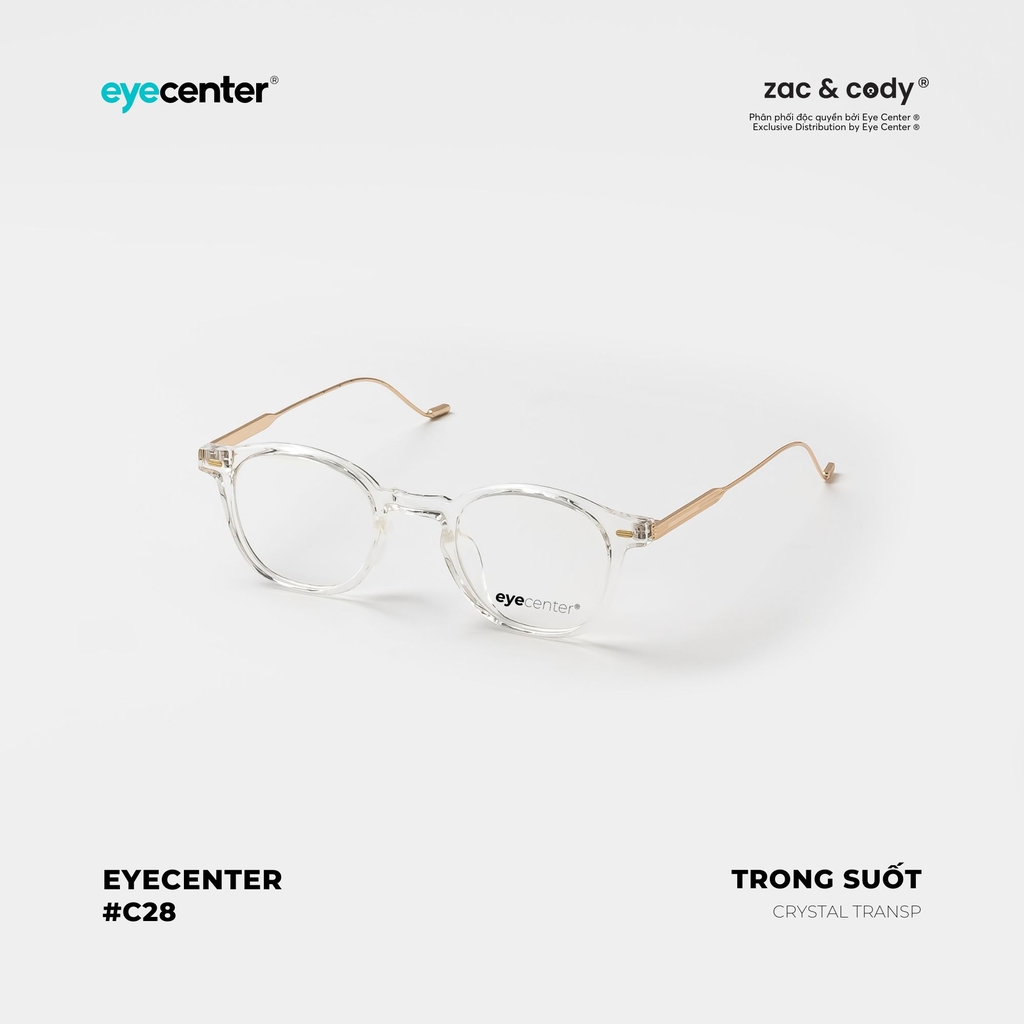 [C28] [22004-8939] Gọng kính cận nam nữ chính hãng EYECENTER nhựa phối kim loại 8939-22004 nhập khẩu by Eye Center Vietnam